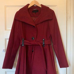 NWOT Steve Madden Red Belted Coat